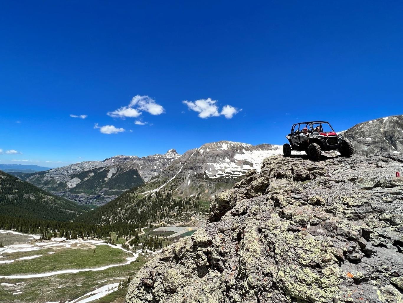 Off-roading in beautiful Ouray, Colorado.